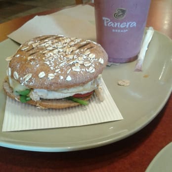 Panera Bread - Breakfast sandwich with berry smoothie - Sandwiches Near Me - Lancaster, California