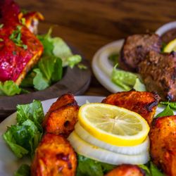 Cedars in University District - Three tandoori dishes.