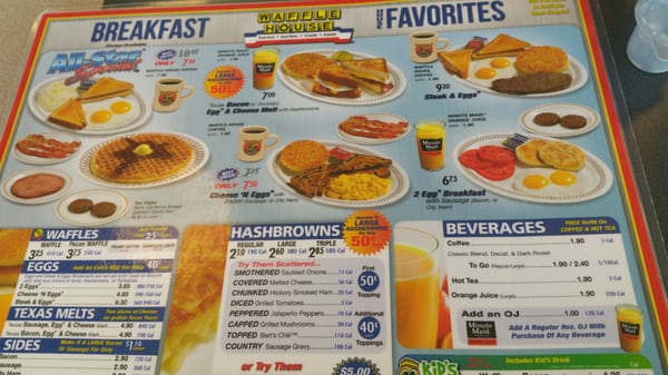 Menu photo 2 Waffle House Memphis, TN