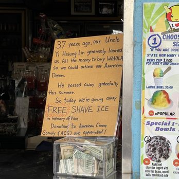 Waiola Shave Ice - Ice Cream & Frozen Yogurt Near Me - Honolulu, Hawaii