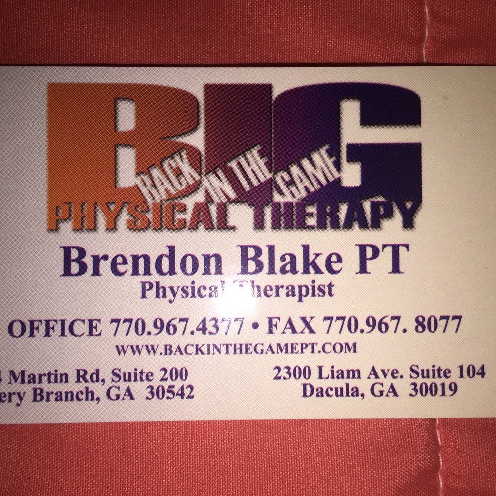 Back In The Game Physical Therapy - Physical Therapy Near Me - Flowery Branch, Georgia Back In The Game Physical Therapy - Physical Therapy Near Me - Flowery Branch, Georgia