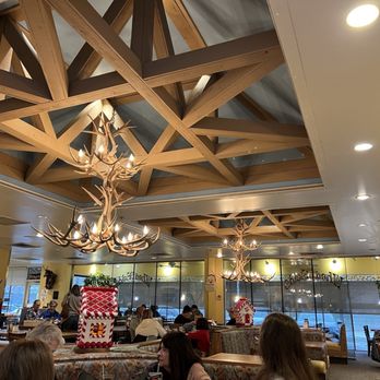Wheatfields Eatery and Bakery - Children were intrigued with the antler lights - American Near Me - Omaha, Nebraska