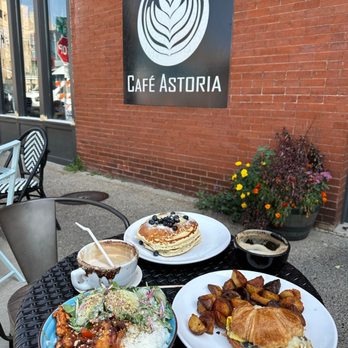 Cafe Astoria - Brunch at Cafe Astoria. Lemon Ricotta pancakes. - Coffee & Tea Near Me - Saint Paul, Minnesota