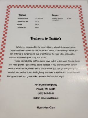 Menu photo 1 Scotties of Powell Powell, TN Menu photo 1 Scotties of Powell Powell, TN