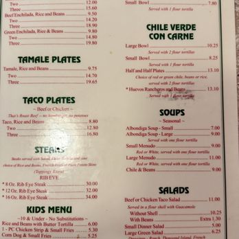 Guayos El Rey - Menu. August 2026. - Mexican Near Me - Miami, Arizona