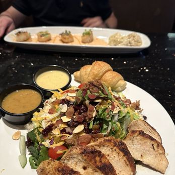 Brookwood Grill - Chicken club salad with blackened chicken and honey mustard and Dijon vinaigrette dressing - American Near Me - Roswell, Georgia Brookwood Grill - Chicken club salad with blackened chicken and honey mustard and Dijon vinaigrette dressing - American Near Me - Roswell, Georgia