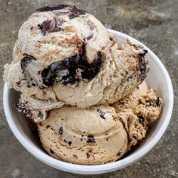 Mayberry Ice Cream - Peanut Butter Mackinac Fudge and Cappuccino Chip Ice Cream at Mayberry