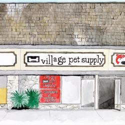 Village Pet Supply - Art by MisterOsborne