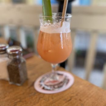 Island Lava Java - Breakfast cocktail with guava it's bomb! - American Near Me - Kailua Kona, Hawaii