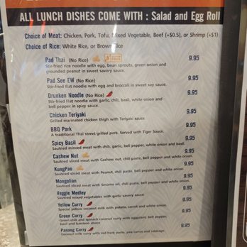 Suki Time Thai Kitchen - Lunch menu Oct 2022 - Thai Near Me - Lomita, California