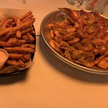 Crazy Boil - Shrimp Head Off Boil, Snow Crab Legs Boil, Sweet Potato Fries - Seafood Near Me - State College, Pennsylvania