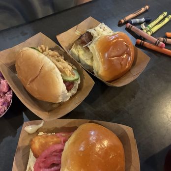 Oskar's Slider Bar - Smoked Halloumi, Corned Beef, whatever the hotdog one was called - Bars Near Me - Louisville, Kentucky