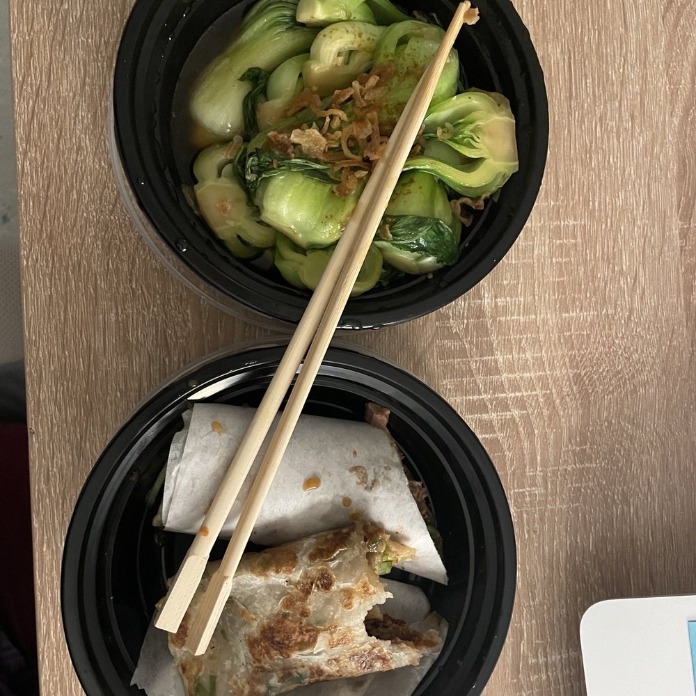 Bok Choi . Beef Braised Short Ribs Wrap