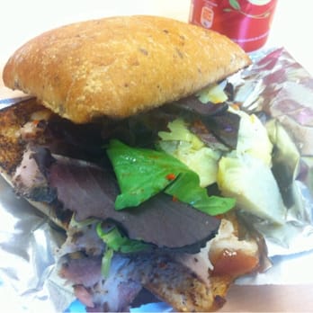 Aglio e Olio - Porcetta and eggplant sammy! - Food Trucks Near Me Aglio e Olio - Porcetta and eggplant sammy! - Food Trucks Near Me