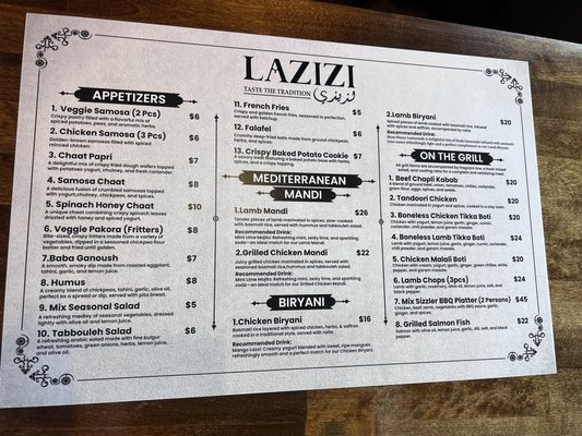Menu photo 8 Lazizi Halal Cuisine Washington, DC, DC Menu photo 8 Lazizi Halal Cuisine Washington, DC, DC