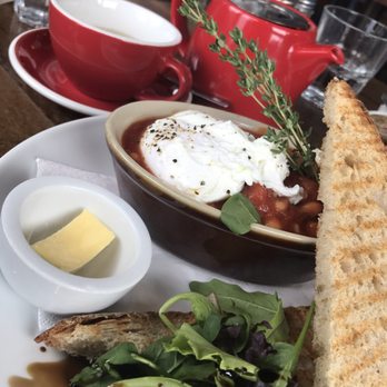 Grove Road - Bean cassoulet with poached egg - Cafes Near Me - Dublin, D
