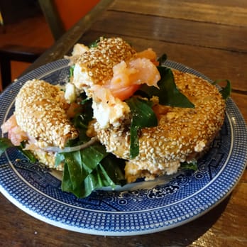Café Replika - simit sandwich 1 - with smoked salmon - Cafes Near Me - Montreal, Quebec Café Replika - simit sandwich 1 - with smoked salmon - Cafes Near Me - Montreal, Quebec