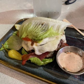 Honey's Bistro - Burger adjusted with no bun. - Breakfast & Brunch Near Me - Encinitas, California Honey's Bistro - Burger adjusted with no bun. - Breakfast & Brunch Near Me - Encinitas, California
