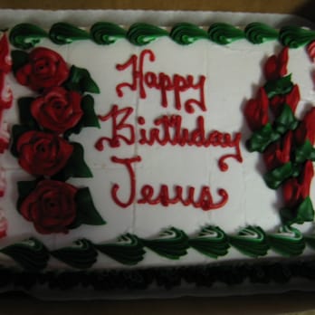 Long's Bakery - Beautifully decorated Christmas cake ordered specially for my niece who has been spoiled by getting a Long's cake every visit.  =) - Donuts Near Me - Indianapolis, Indiana