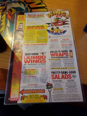 Menu photo 5 Wings Etc South Bend, IN