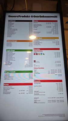 Menu photo 1 Burger King Luzern, LU