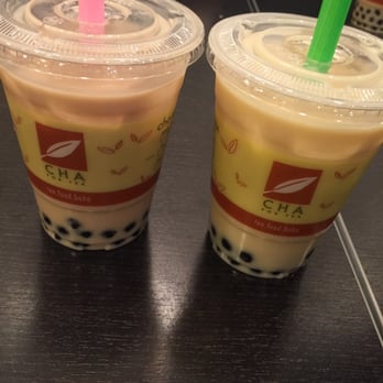 Cha For Tea - Almond black tea with boba and honey green milk tea with boba - Coffee & Tea Near Me - Irvine, California