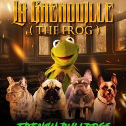 La Grenouille french bulldog - Some of are La Grenouille family Brie, Bella, Prince Kermit, Freddy