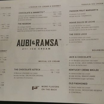 Aubi & Ramsa - Menu - Ice Cream & Frozen Yogurt Near Me - Fort Lauderdale, Florida