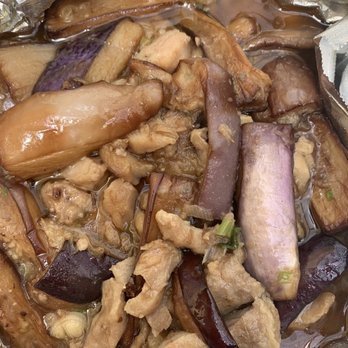 Sky Cafe - Salty fish and eggplant chicken - Chinese Near Me - Daly City, California