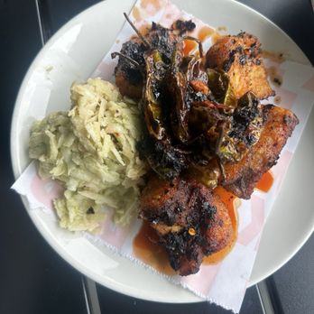 Oak to Ember - Smoked monkfish burnt ends - Seafood Near Me - Gloucester, Massachusetts