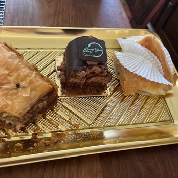 Sweet Greek Pastries - Baklava, kormo log and custard pastry - Greek Near Me - Spring, Texas Sweet Greek Pastries - Baklava, kormo log and custard pastry - Greek Near Me - Spring, Texas