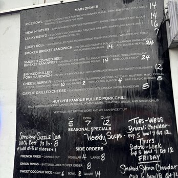Hutch and Lucky's - Menu as of March 2026 - Food Trucks Near Me - Newberg, Oregon Hutch and Lucky's - Menu as of March 2026 - Food Trucks Near Me - Newberg, Oregon