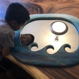 The gorgeous blue wave mirror! The gorgeous blue wave mirror!