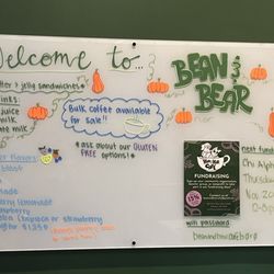 Bean and Bear Cafe - Menu