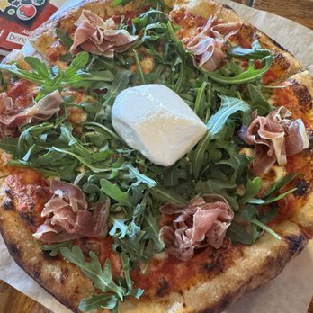 Lazy Dough - Honey Proscuitto Pizza - comes with Fresh Burrata. Photo taken 3/7/2026 - Breakfast & Brunch Near Me - Long Beach, California