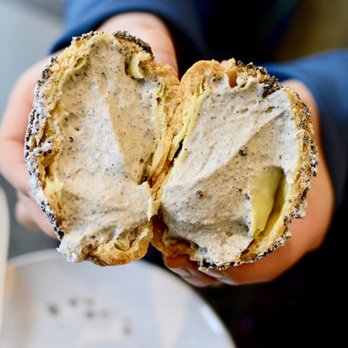 Bibble & Sip - Inside the black sesame, so full of cream! - Coffee & Tea Near Me - New York, New York