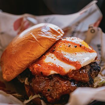 Ojai Burger - Spicy Miso Burger! - Burgers Near Me - Orange, California Ojai Burger - Spicy Miso Burger! - Burgers Near Me - Orange, California