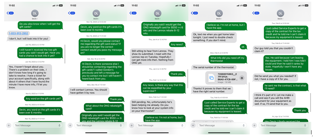 Slide of Gordon's Service Experts