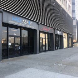 Storefront sidewalk view