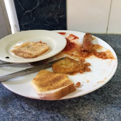 Riland Cafe - What I couldn't manage of the Jumbo breakfast.