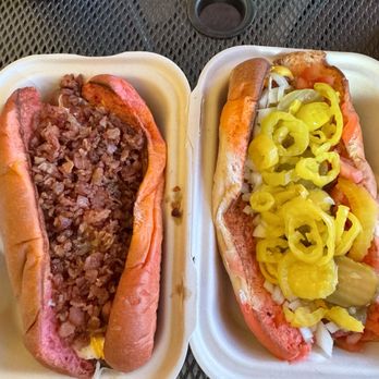 Big Island Top Dogs - Chicago dog and bacon dog - Burgers Near Me - Hilo, Hawaii Big Island Top Dogs - Chicago dog and bacon dog - Burgers Near Me - Hilo, Hawaii