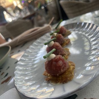 Chayote Barrio Kitchen - Tuna tartare tostones - Latin American Near Me - Winter Park, Florida