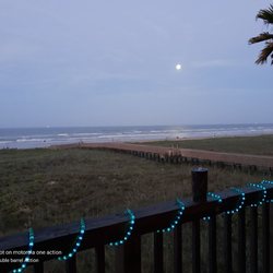 Full moon over the Gulf on SPI.