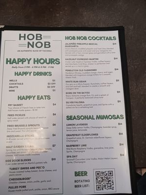 Menu photo 7 Hob-Nob Restaurant & Lounge Tacoma, WA Menu photo 7 Hob-Nob Restaurant & Lounge Tacoma, WA