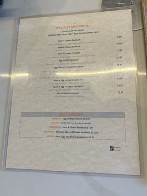 Menu photo 6 Dash Coffee Bar Pasadena, CA
