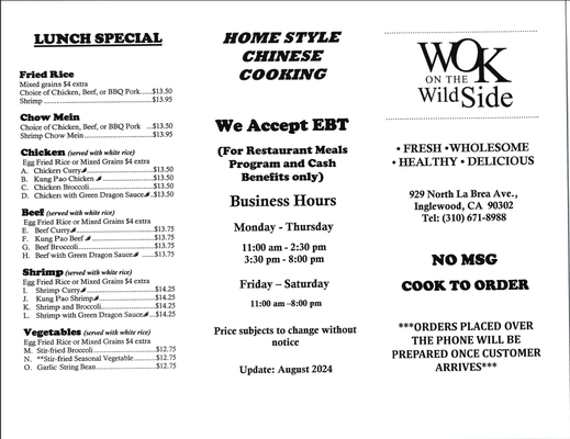 Wok On the Wild Side by null