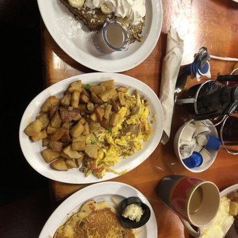 AM Cafe - Banana walnut French toast, machaca and eggs, jalapeño Johnny cakes - Breakfast & Brunch Near Me - Lancaster, California