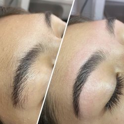 Beauty By Ky - Brow threading, a hair removal technique best on sensitive skin or clients on retinol etc.