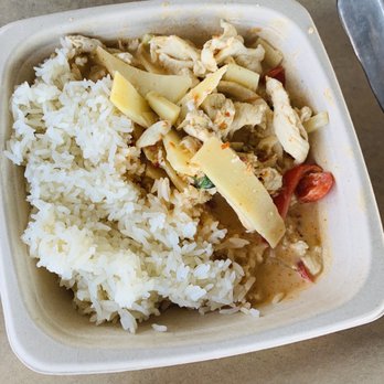 Spoon and Fork - Red Curry over rice - Thai Near Me - Belmont, California Spoon and Fork - Red Curry over rice - Thai Near Me - Belmont, California