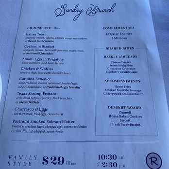 Rooney's Oceanfront Restaurant - Brunch Menu - Seafood Near Me - Long Branch, New Jersey